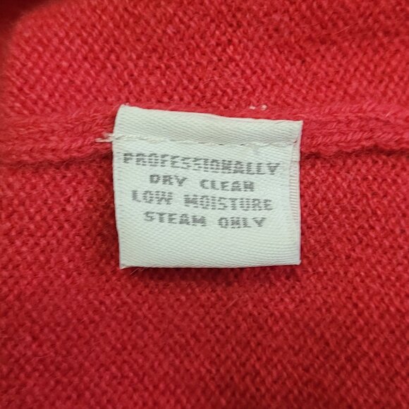 Charter Club 100%  cashmere women's sweater in coral red, size L - Picture 4 of 8